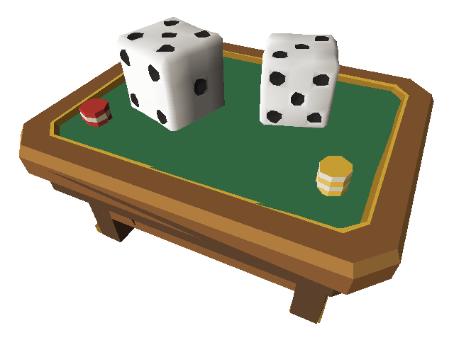 Dice table from Sand Arena
